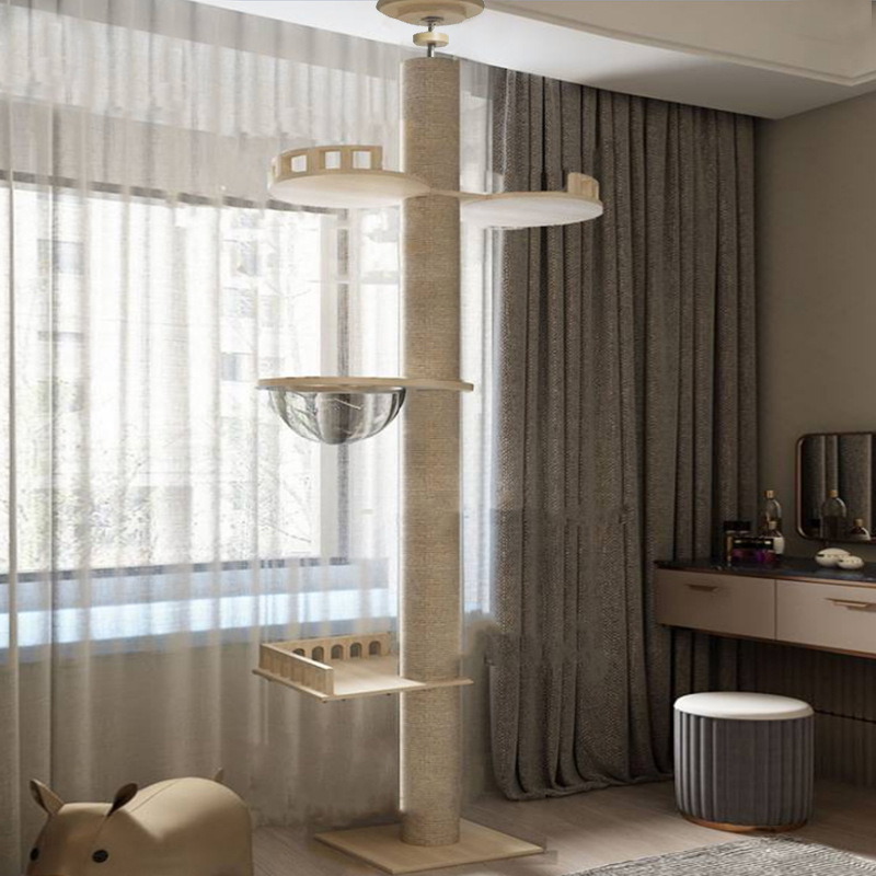 Solid Wood Column Cat Climbing Frame Toy - Image 5